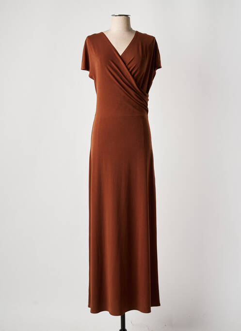 Robe longue marron BY MALENE BIRGER pour femme