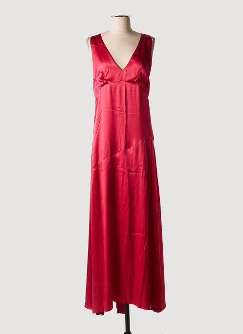 Robe longue rouge SEMICOUTURE pour femme