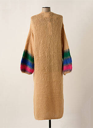 Gilet manches longues stretch beige SEMICOUTURE femme