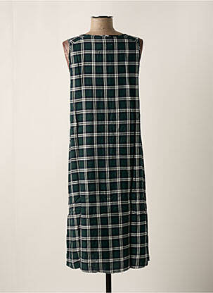 Robe mi-longue sans manche sans manche vert SEMICOUTURE femme