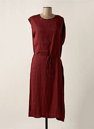 Robe mi-longue sans manche sans manche marron ESSENTIEL ANTWERP femme