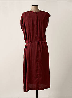 Robe mi-longue coupe fluide sans manche marron ESSENTIEL ANTWERP femme