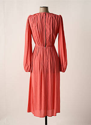 Robe mi-longue manches longues manches longues rose ELISABETTA FRANCHI femme