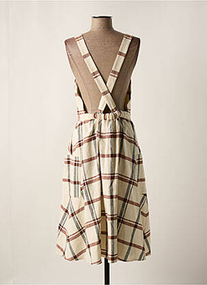 Robe longue coupe cintrée fines bretelles beige VALENTINE GAUTHIER femme
