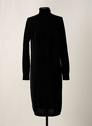 Robe pull stretch manches longues noir FINE PARIS femme
