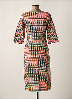 Robe mi-longue manches 3/4 manches 3/4 rose JACQUOTE femme