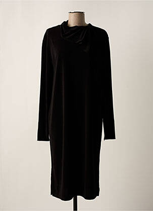 Robe mi-longue coupe fluide manches longues noir BY MALENE BIRGER femme