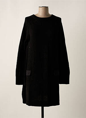 Robe pull stretch manches longues noir SEMICOUTURE femme