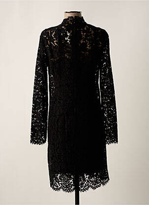 Robe mi-longue manches longues manches longues noir SET femme