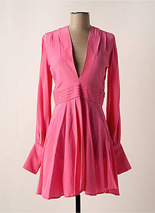 Robe courte manches longues manches longues rose OUD femme