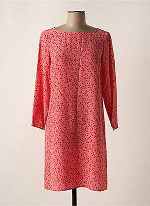 Robe courte manches longues manches longues rose ATTIC AND BARN femme