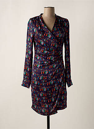 Robe courte manches longues manches longues violet ATTIC AND BARN femme