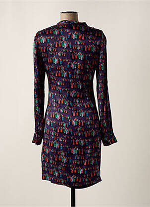 Robe courte manches longues manches longues violet ATTIC AND BARN femme
