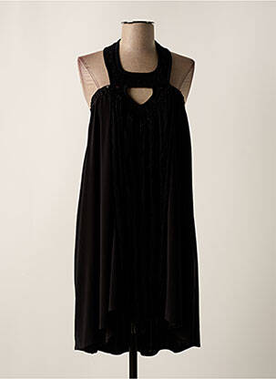 Robe courte sans manche sans manche noir STELLA PARDO femme