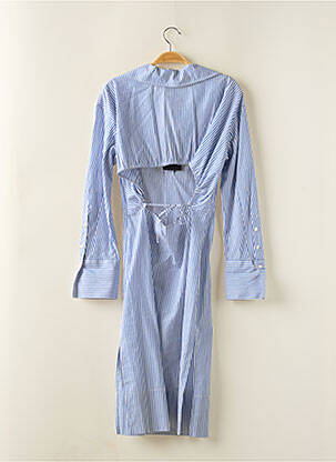 Robe mi-longue manches longues manches longues bleu BIRGITTE HERSKIND femme