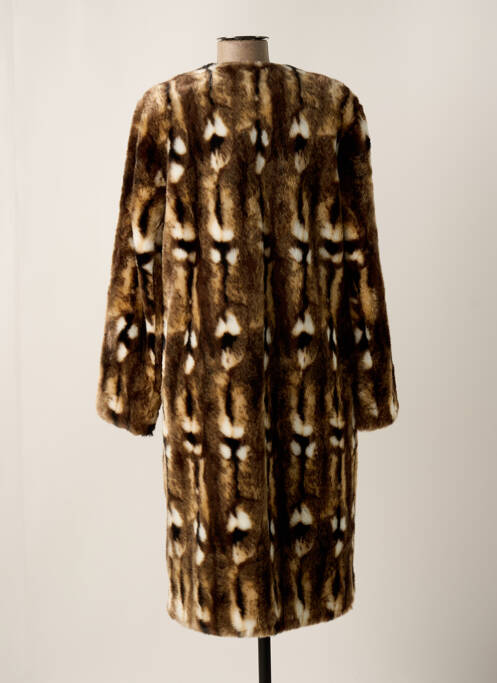 Robe mi-longue manches longues manches longues beige BY MALENE BIRGER femme