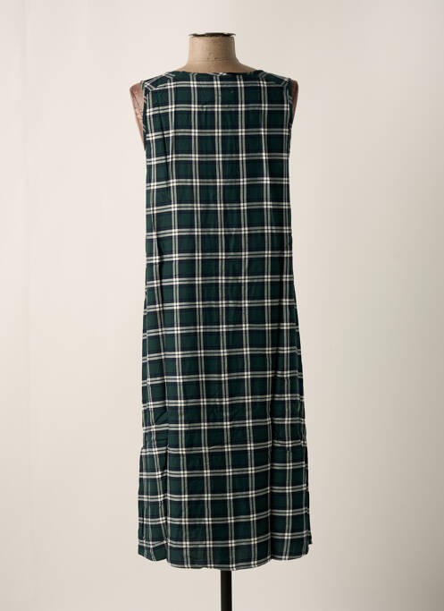 Robe mi-longue sans manche sans manche vert SEMICOUTURE femme