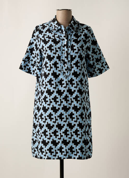 Robe courte manches courtes manches courtes bleu ESSENTIEL ANTWERP femme