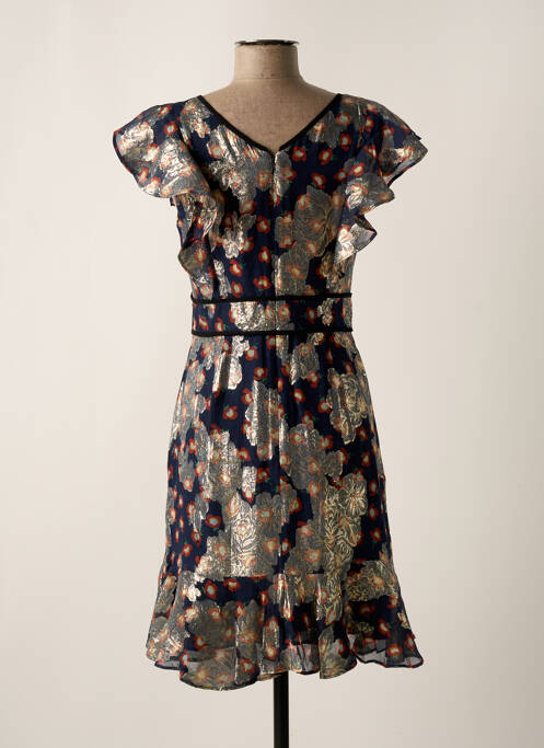 Robe mi-longue bleu SET pour femme