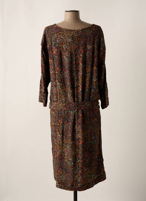 Robe mi-longue jaune MY SUNDAY MORNING pour femme