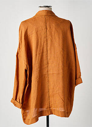 Blazer col châle orange NIU femme
