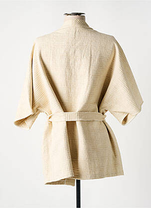 Veste kimono col châle beige DIEGA femme