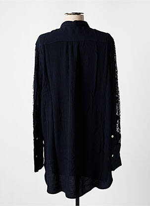 Chemisier tissage crêpe manches longues bleu BY MALENE BIRGER femme