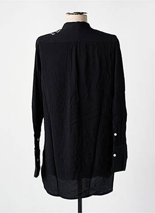 Chemisier col mao manches longues noir BY MALENE BIRGER femme