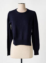 Pull resserrée sur le bas manches longues bleu SEMICOUTURE femme