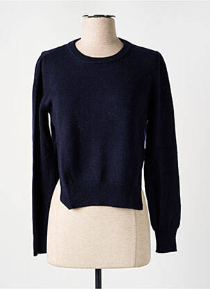 Pull resserrée sur le bas manches longues bleu SEMICOUTURE femme