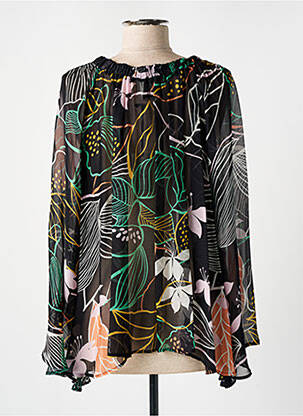Blouse légère et transparente manches longues noir ATTIC AND BARN femme
