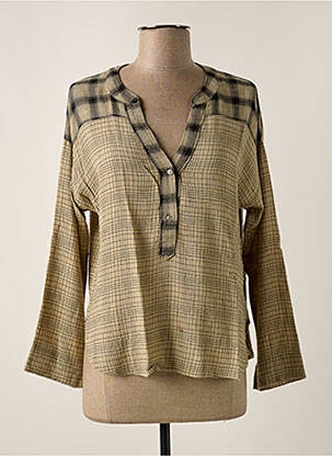 Blouse manches 3/4 manches 3/4 beige DIEGA femme