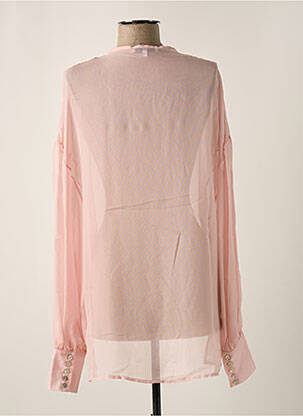 Tunique manches longues légère et transparente rose OUD femme