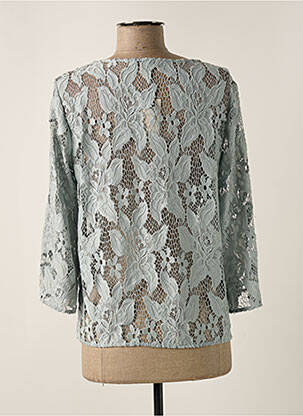 Top col rond manches 3/4 gris SET femme