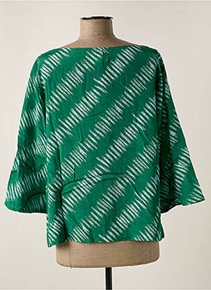 Blouse manches 3/4 manches 3/4 vert DIEGA femme