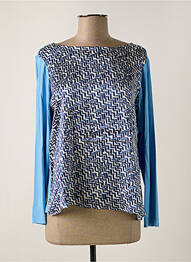 T-shirt manches longues manches longues bleu NIU femme