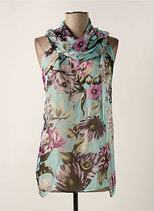 Top coupe fluide sans manche bleu OUD femme