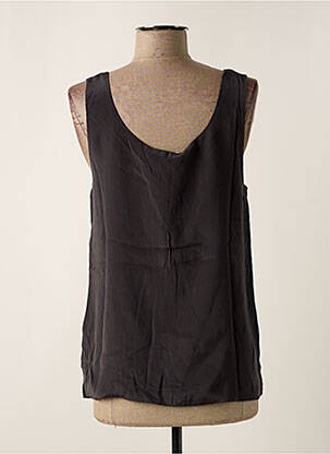 Top coupe fluide sans manche gris GAT RIMON femme