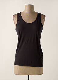 Débardeur stretch sans manche gris FINE COLLECTION femme
