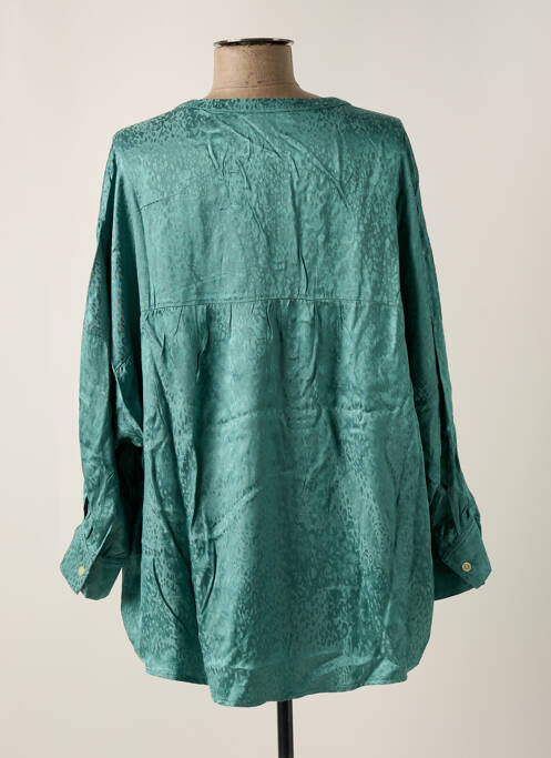 Blouse col rond manches 3/4 vert SET femme