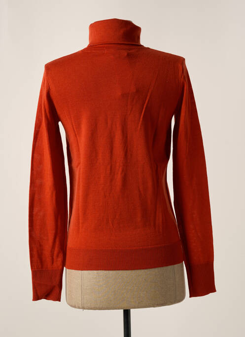 Pull col roulé orange SET pour femme
