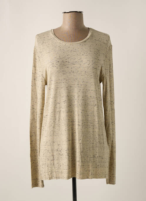 T-shirt beige BY MALENE BIRGER pour femme