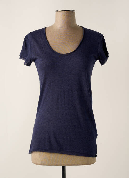 T-shirt bleu FINE COLLECTION pour femme