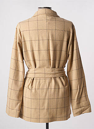 Veste casual col tailleur beige DIEGA femme