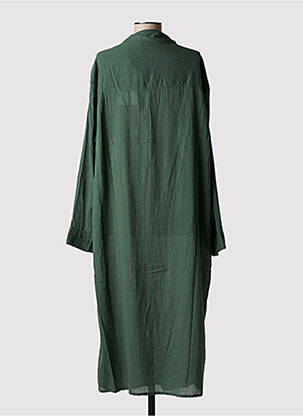 Robe longue manches longues manches longues vert LAURENCE BRAS femme