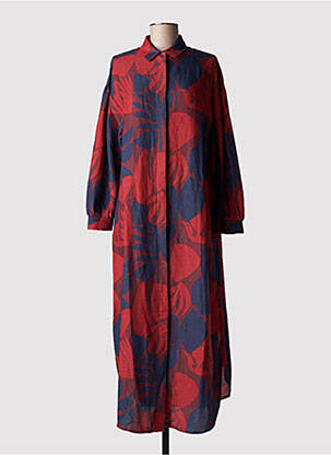 Robe longue manches longues manches longues rouge TINSELS femme