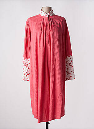 Robe mi-longue manches longues manches longues rose VALENTINE GAUTHIER femme