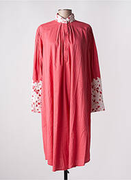 Robe mi-longue manches longues manches longues rose VALENTINE GAUTHIER femme