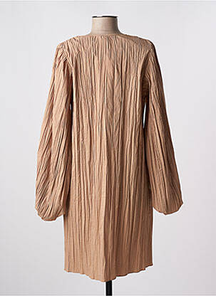 Robe mi-longue manches longues manches longues beige BY MALENE BIRGER femme