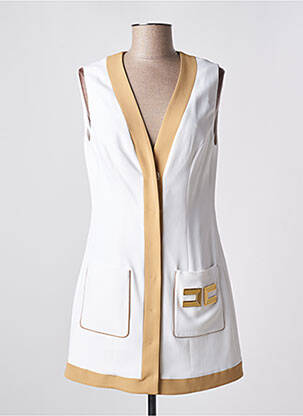 Robe courte sans manche sans manche blanc ELISABETTA FRANCHI femme